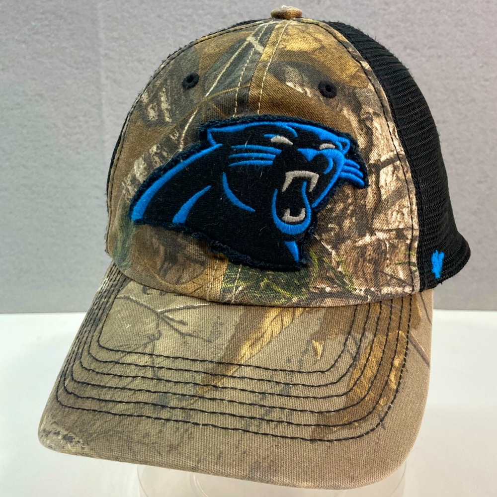 Forty Seven Camo Carolina Panthers NFL Compass Closer Ball Cap Baseball Hat M-L